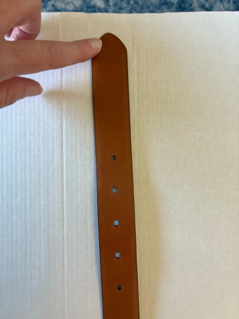 J. Crew Genuine Brown Leather Men’s Belt made in USA heritage preppy classic  40